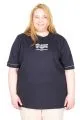 Big Size Tshirt k26220 NAVY