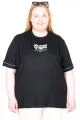 Big Size Tshirt k26220 BLACK
