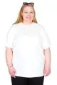 Big Size Tshirt k26221 ECRU