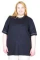 Big Size Tshirt k26221 NAVY
