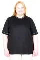 Big Size Tshirt k26221 BLACK