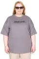 Big Size Tshirt k26240 SMOKE