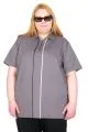 Big Size Tshirt k26580 SMOKE