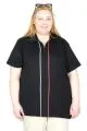 Big Size Tshirt k26580 BLACK