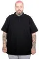 Battal Beden Erkek Tshirt Polo Yaka Cepli Klasik Pike 20552 Siyah [product_color]