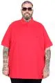 Battal Beden Erkek Tshirt Polo Yaka Nakışlı Klasik Pike 20553 Kırmızı [product_color]