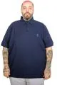 Battal Beden Erkek Tshirt Polo Yaka Nakışlı Klasik Pike 20553 İndigo [product_color]