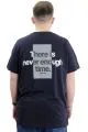 Büyük Beden Baskılı Erkek T-Shirt Bisiklet Yaka TIME U24036 Lacivert LACIVERT