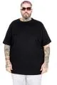Büyük Beden Erkek T-Shirt Basic 20031 Siyah [product_color]