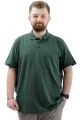 Büyük Beden Erkek T-Shirt Polo Yaka Cepli Klasik 20550 Nefti