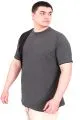 Büyük Beden Erkek T-Shirt Parçalı MD08 U22134 Antrasit