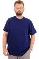 Big Size Mens T-Shirt Crew Neck INTERLOK 23162 Indigo