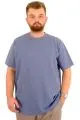 Big Size Mens T-Shirt Crew Neck INTERLOK 23162 Blue