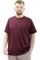 Big Size Mens T-Shirt Crew Neck INTERLOK 23162 Plum
