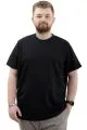 Big Size Mens T-Shirt Crew Neck INTERLOK 23162 Black