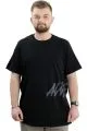 Big Size Mens Crew Neck T-Shirt AWESOME U24038 Black