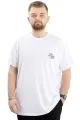 Big+Mens T-shirt Crew Neck THE OTHER SIDE U24039 White