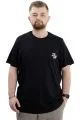 Big+Mens T-shirt Crew Neck THE OTHER SIDE U24039 Black