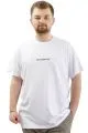 Big Size Mens T-Shirt Crew Neck VAN GOGH U24040 White