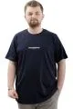 Big Size Mens T-Shirt Crew Neck VAN GOGH U24040 Navy Blue
