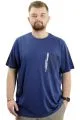 Big Size Crew Neck Man T-shirt THINKERS U24043 Indigo