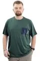 Big Size Crew Neck Man T-shirt REFILL U24044 Naphtha