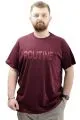 Big Size Mens T-Shirt Crew Neck ROUTINE U24049 Plum