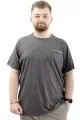 Mens Big Size Crew Neck T-shirt CHANGE U24050 AntraMelange