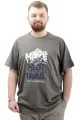 Mens Big Size T-shirt Crew Neck OWN U24060 Khaki