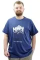 Mens Big Size T-shirt Crew Neck OWN U24060 Indigo