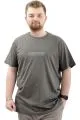 Mens Big Size T-shirt Crew Neck AMBITIONS U24063 Khaki