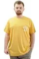 Big Size Mens T-shirt Crew Neck DONT STRESS U24064 Hardal