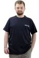 Big Size Mens T-shirt Crew Neck T-Shirt TOUCH U24066 Navy Blue