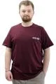 Big Size Mens T-shirt Crew Neck T-Shirt TOUCH U24066 Plum