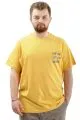 Big Size Mens T-shirt Crew Neck T-Shirt TOUCH U24067 Hardal