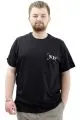 Big Size Mens T-shirt Crew Neck T-Shirt NYC U24068 Black
