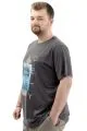 Big Size Mens T-shirt Crew Neck ANOTHER DAY U24070 AntraMelange