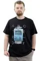 Big Size Mens T-shirt Crew Neck ANOTHER DAY U24070 Black