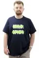 Big Size Mens T-shirt Crew Neck MILD U24080 Navy Blue