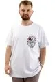 Big Size Mens T-shirt Crew Neck CHANGE U24084 White
