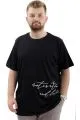 Big+Mens T-Shirt BELIEF U24085 Black