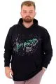 Mens Big Size Sweatshirt Hooded REALITY U24165 Navy Blue