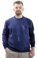 Big Size Mens Sweathirt Crew Neck HV U24170 Indigo