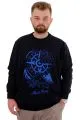 Big Size Mens Sweatshirt Crew Neck RANGE U24172 Navy Blue