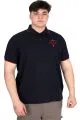 Big Size Mens Polo T-shirt Waffle Mr.Polo U24298 Navy Blue