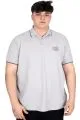 Big Size Mens Polo T-shirt Waffle MD U24299 Grey
