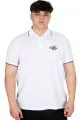Big Size Mens Polo T-shirt Waffle MD U24299 White