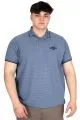Big Size Mens Polo T-shirt Waffle MD U24299 Indigo