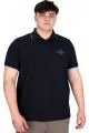 Big Size Mens Polo T-shirt Waffle MD U24299 Navy Blue