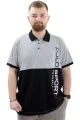 Büyük Beden Erkek Polo Yaka T-Shirt POLO SPORT U24323 Siyah-Gri
